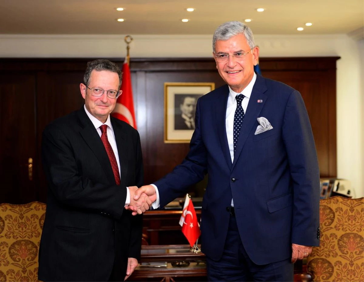 AB Bakanı Bozkır, Belçika\'nın Ankara Büyükelçisi\'ni Kabul Etti