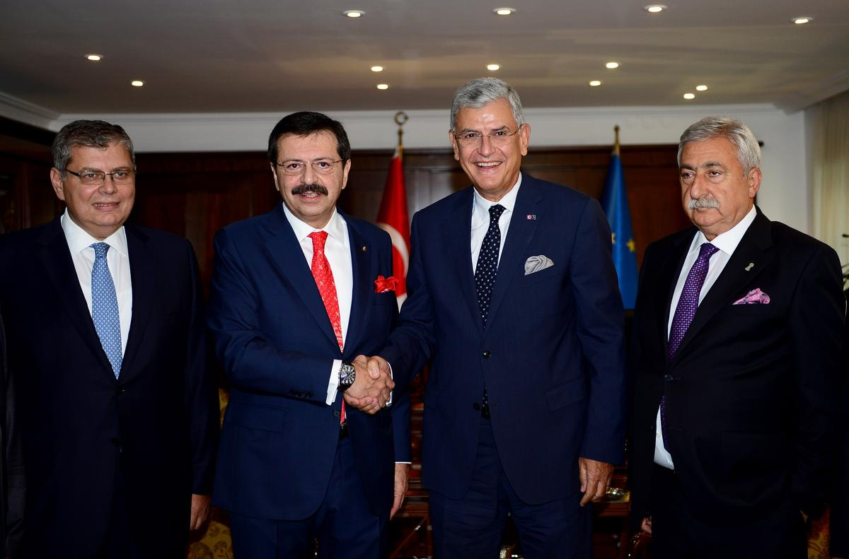 AB Bakanı Bozkır, Türkiye-Ab Karma İstişare Komitesi Heyetini Kabul Etti