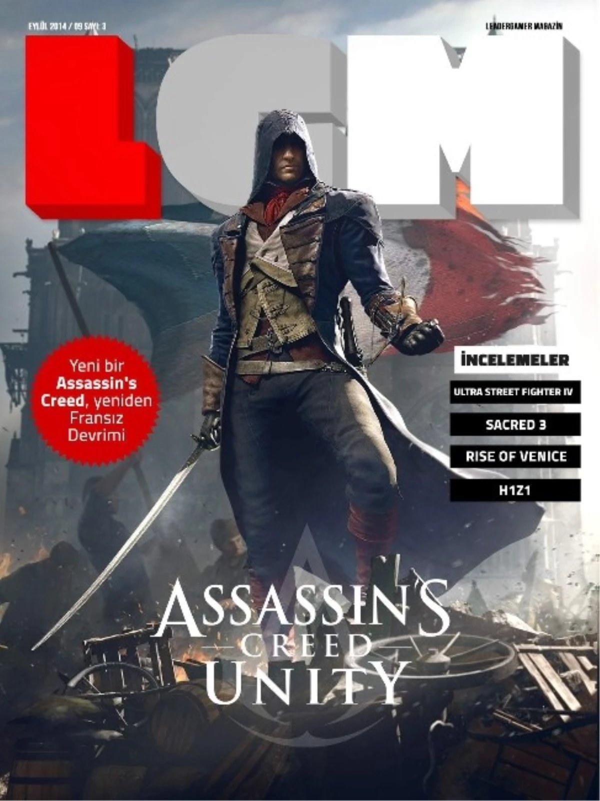 Assassin\'s Creed: Unity Ön İncelemesi Leadergamer Magazin\'in Eylül Sayısında