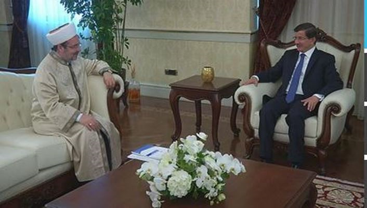 Başbakan Davutoğlu, Diyanet İşleri Başkanı Görmez\'i Kabul Etti