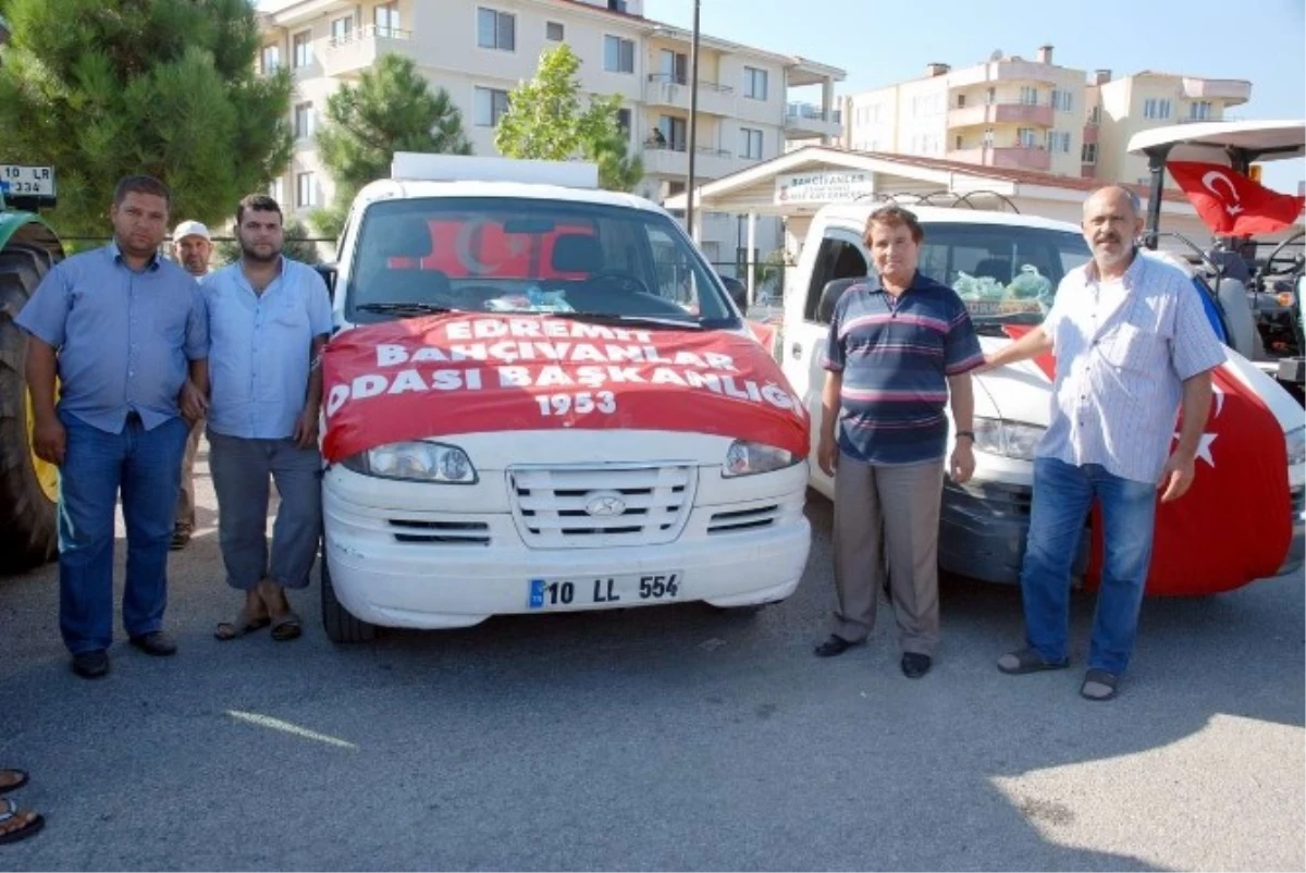 Edremit Bahçıvancıları Törende Modern Araçları ile Dikkat Çekti