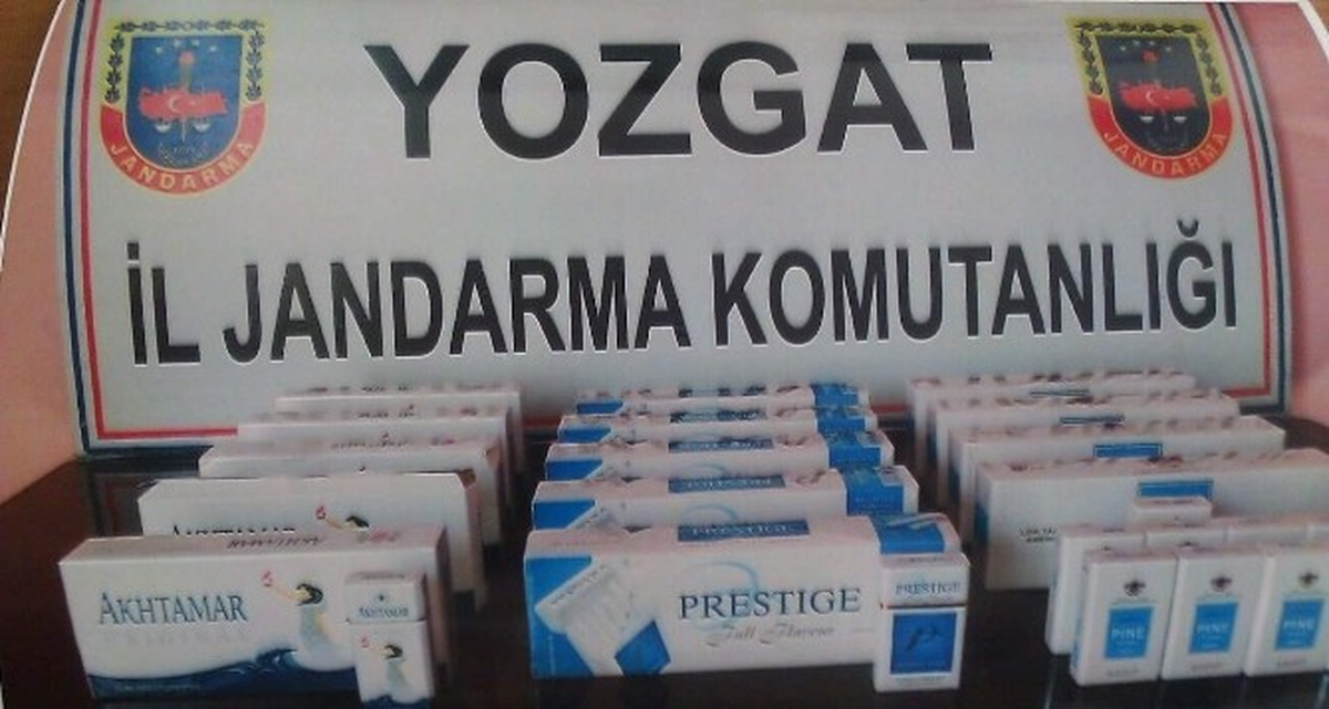 Yozgat Jandarma Yolcu Otobüsünde Kaçak Sigara Yakaladı