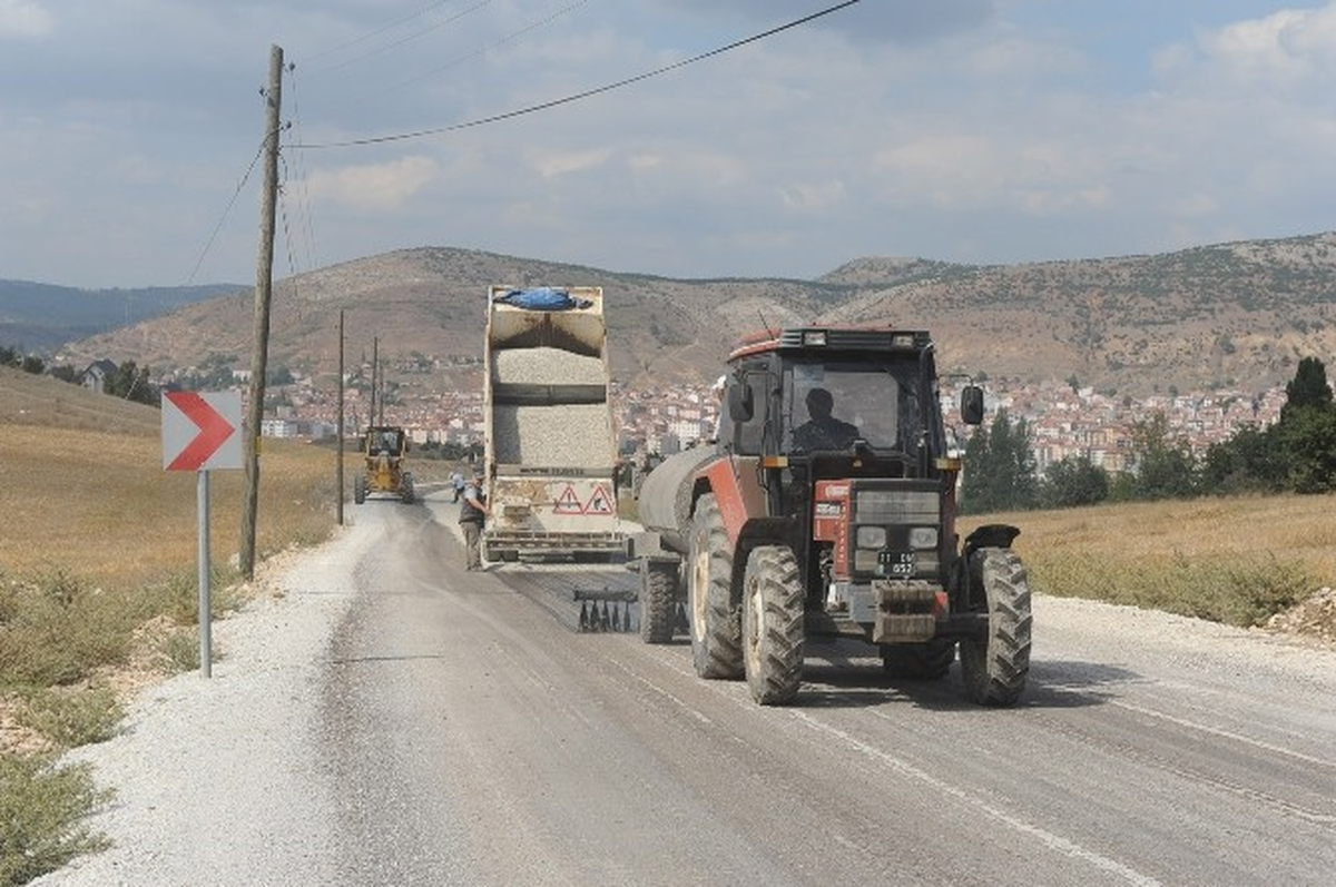 Musapınarı Yolunda Asfalt Çalışması