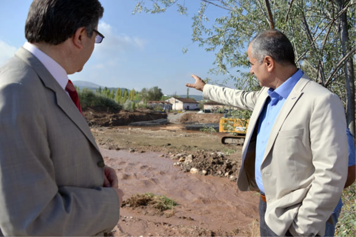 Başkan Aydın, Köprü ve Yol Çalışmalarını Denetledi