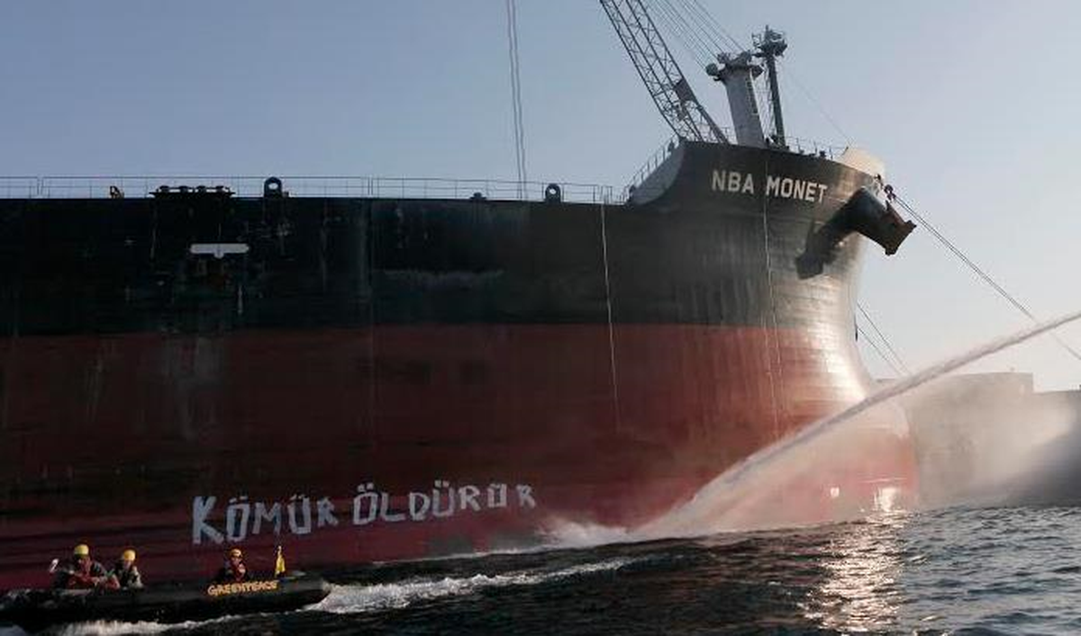 Greenpeace Zonguldak\'ta Kömürü Durdurdu