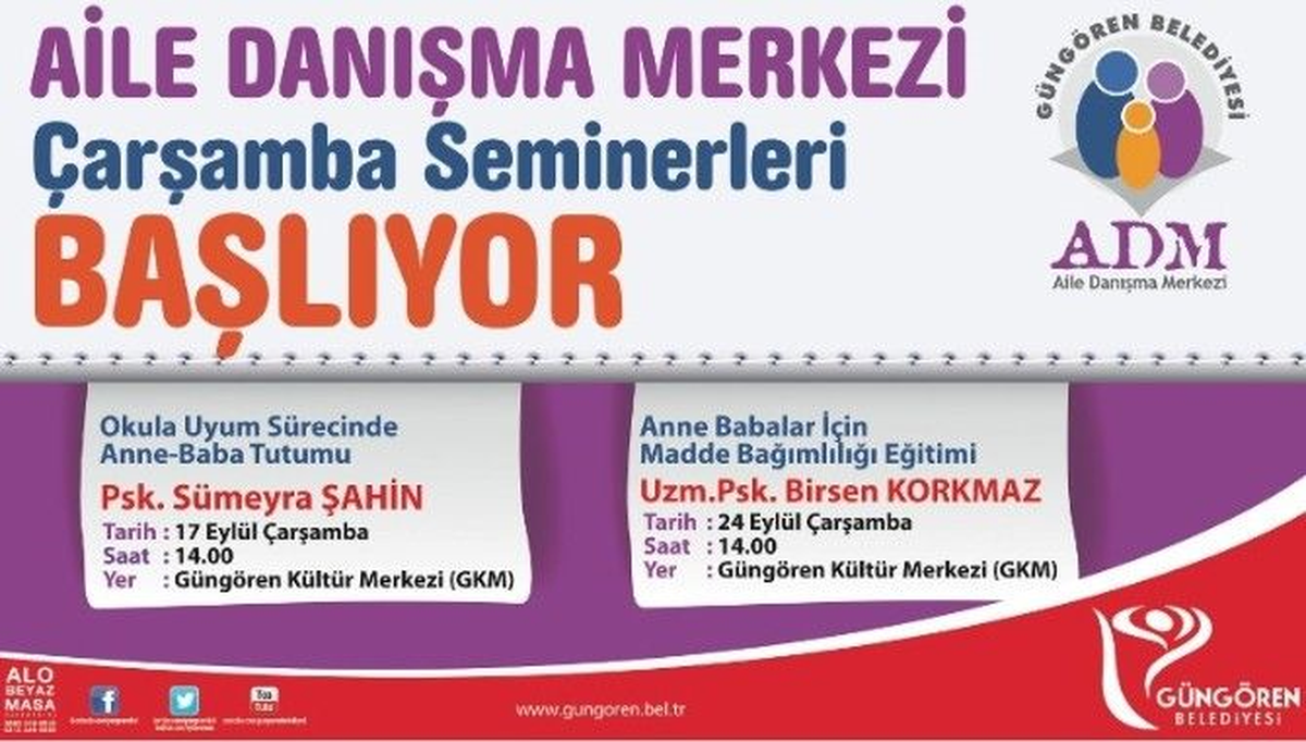 Güngören\'de "Çarşamba Seminerleri" Başlıyor