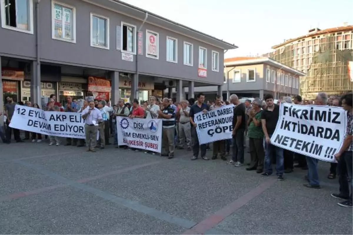 Balıkesir\'de 12 Eylül Protestosu