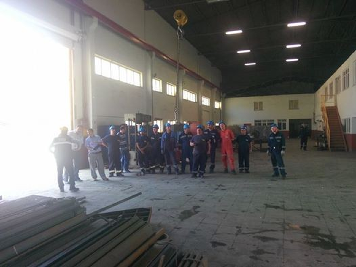 Tavan Vinç Operatörlük Uygulama Sınavı Yapıldı