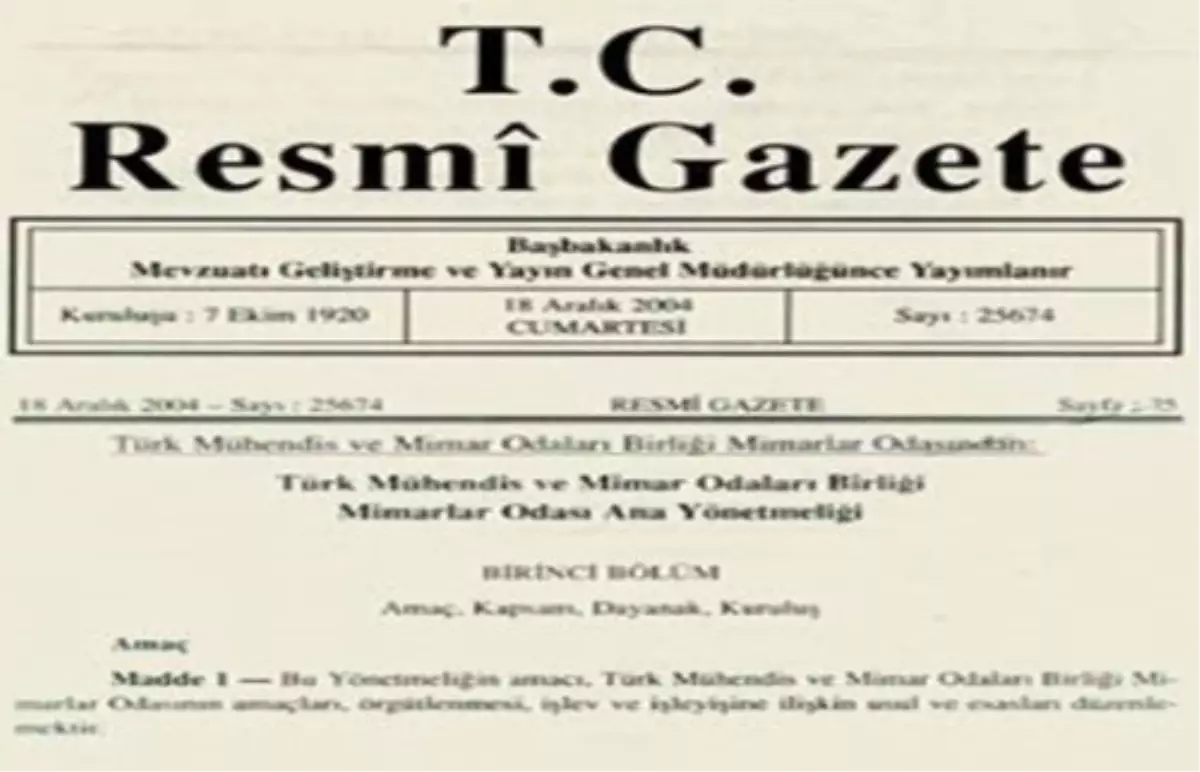 Atama Kararı Resmi Gazetede