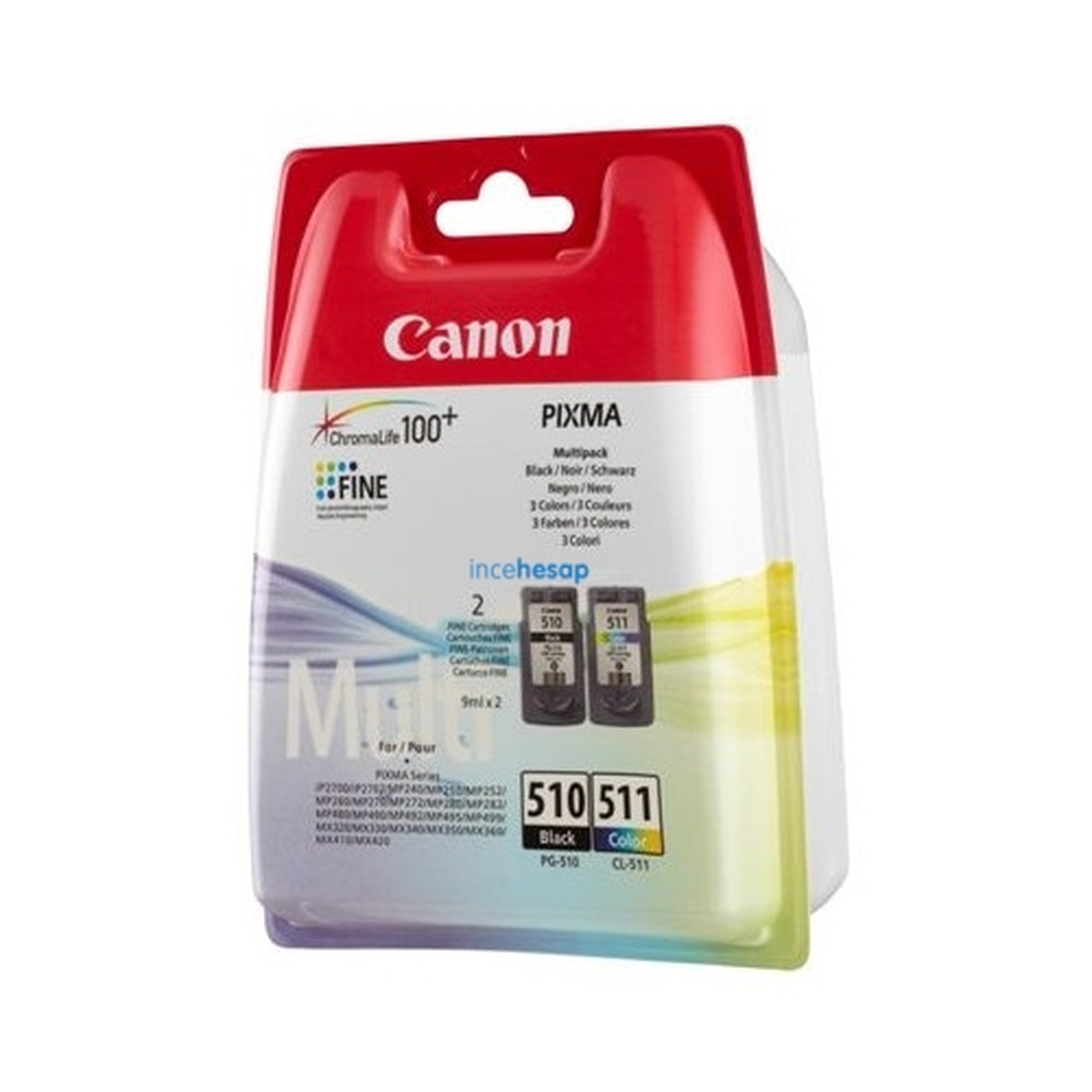 Canon Pg510bk+cl511 2\'li Kartuş (Canon Mp240/mp260)