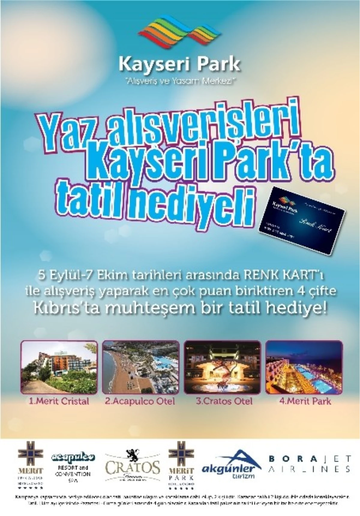 Alışverişini Kayseripark\'tan Yapanlar Kıbrıs\'ta Çift Kişilik Tatil Hakkı Kazanacak