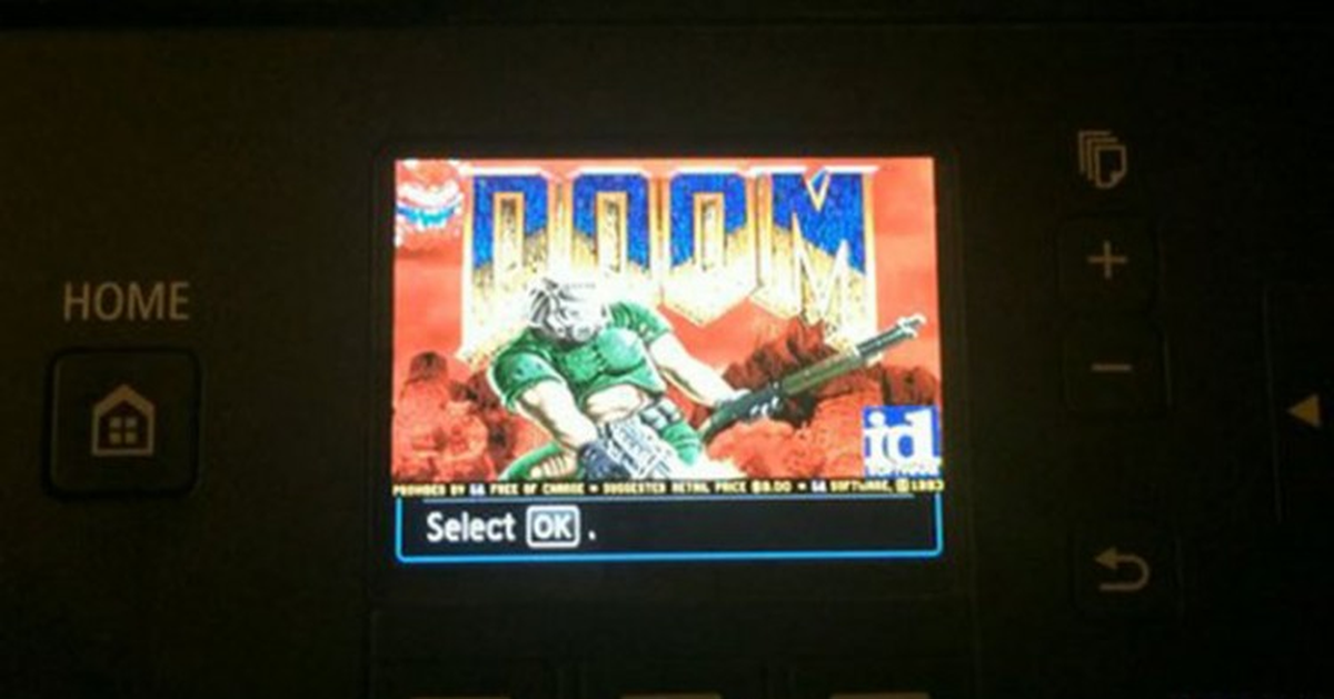 Canon Yazıcı Üzerinde Doom Oynamak Mümkün