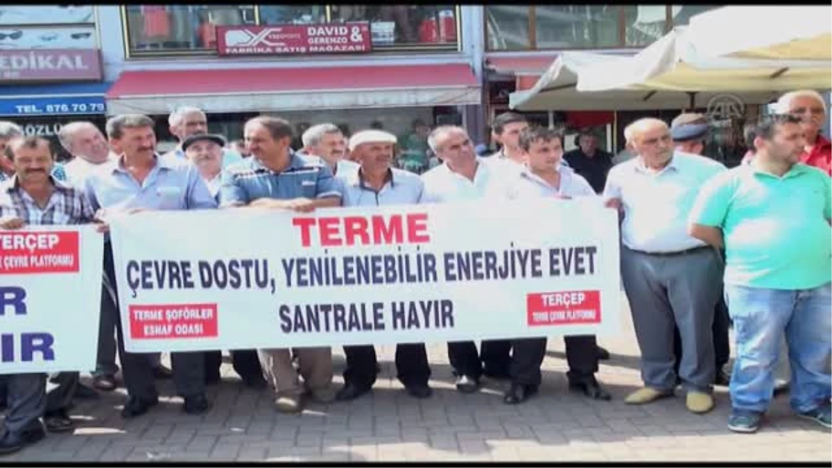 Terme\'de "Termik Santrale Hayır" mitingi -