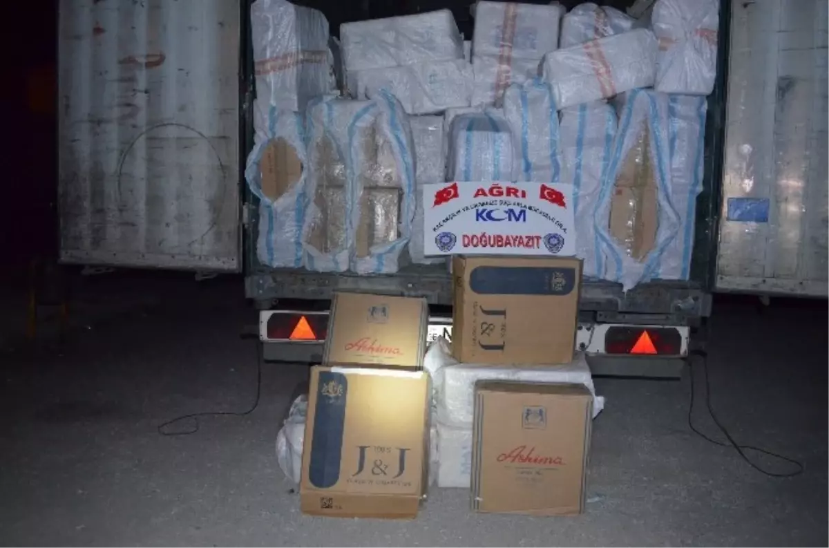 Ağrı\'da 334 Bin 500 Paket Kaçak Sigara Ele Geçirildi