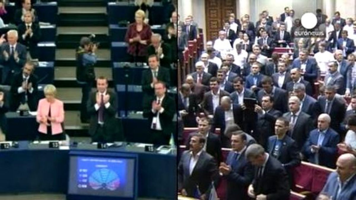 AP ve Ukrayna Parlamentosu Ortaklık Anlaşması\'nı Onayladı