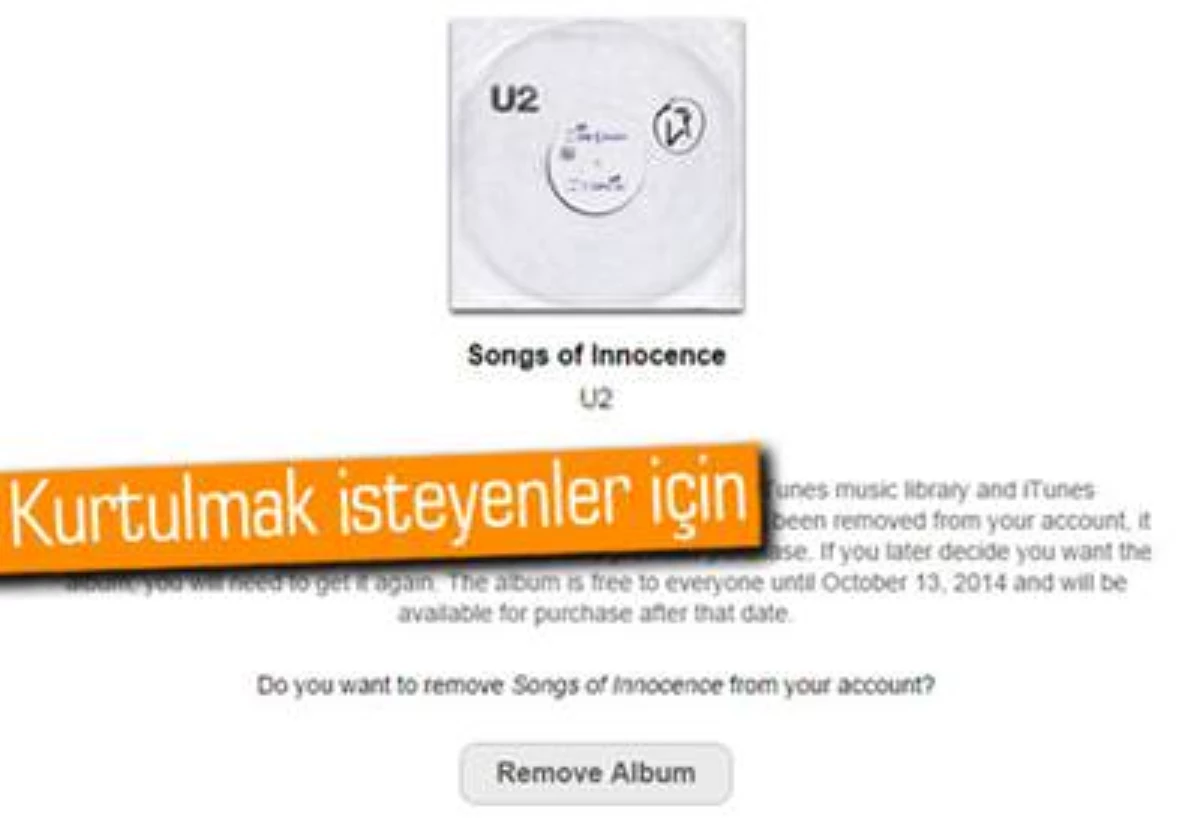 Apple\'ın Hediye U2 Albümü Nasıl Siliniyor?