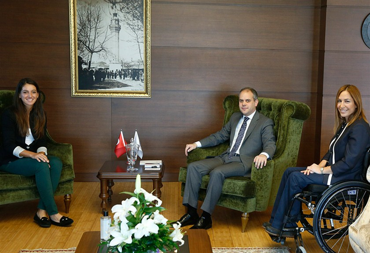 Bakan Kılıç, Milli Tenisçi İpek Soylu\'yu Kabul Etti