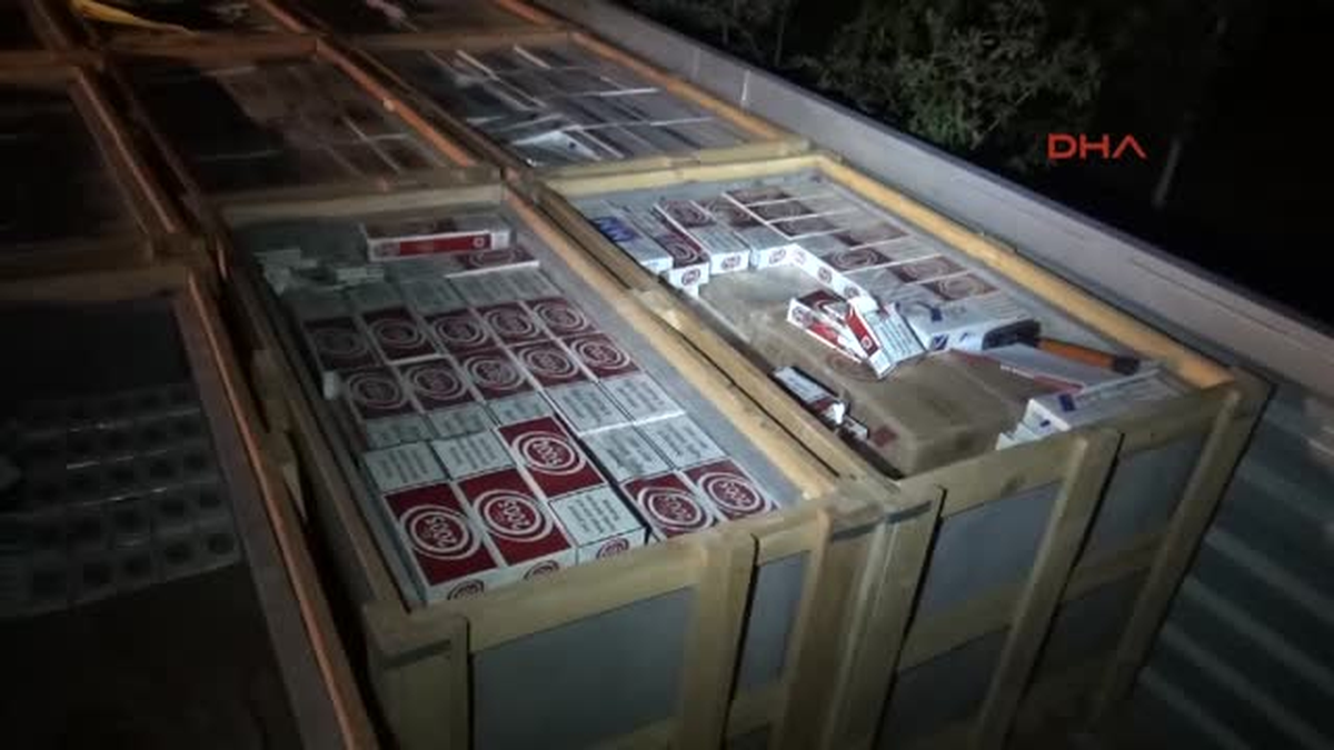 Mermer Arasında Kaçak Sigara Sevkiyatı Polise Takıldı