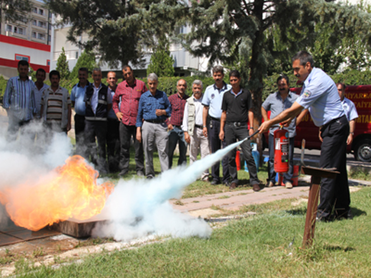 Bağlar Belediyesi\'nde Yangın Tatbikatı