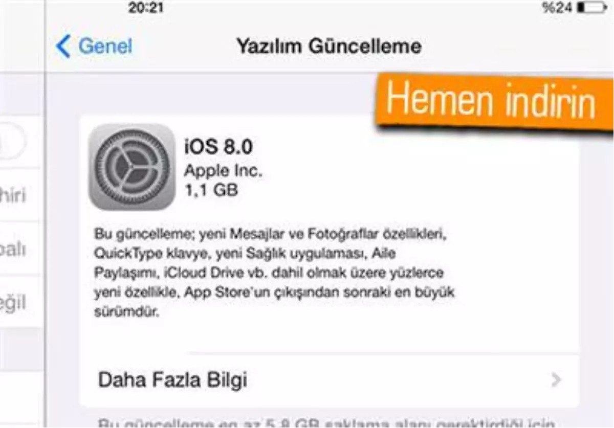 İos 8.0 Nihayet Yayınlandı!