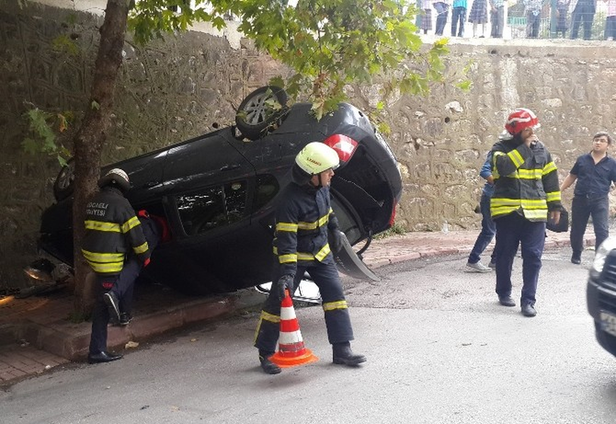 Otomobil Takla Attı: 1 Yaralı