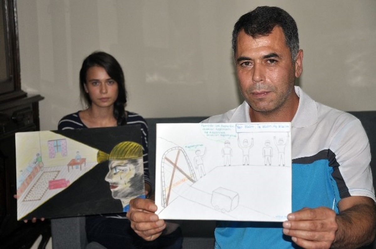 Soma\'nın Acısını Resmeden Madenci Kızı, Bu Kez de Zonguldak\'ın Çilesini Çizdi