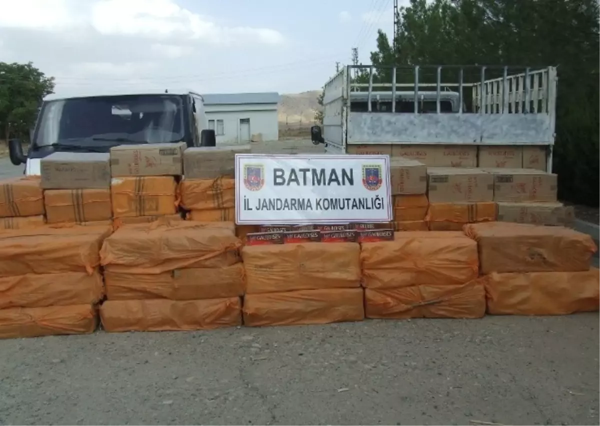 Batman\'da 55 Bin 610 Paket Kaçak Sigara Ele Geçirildi