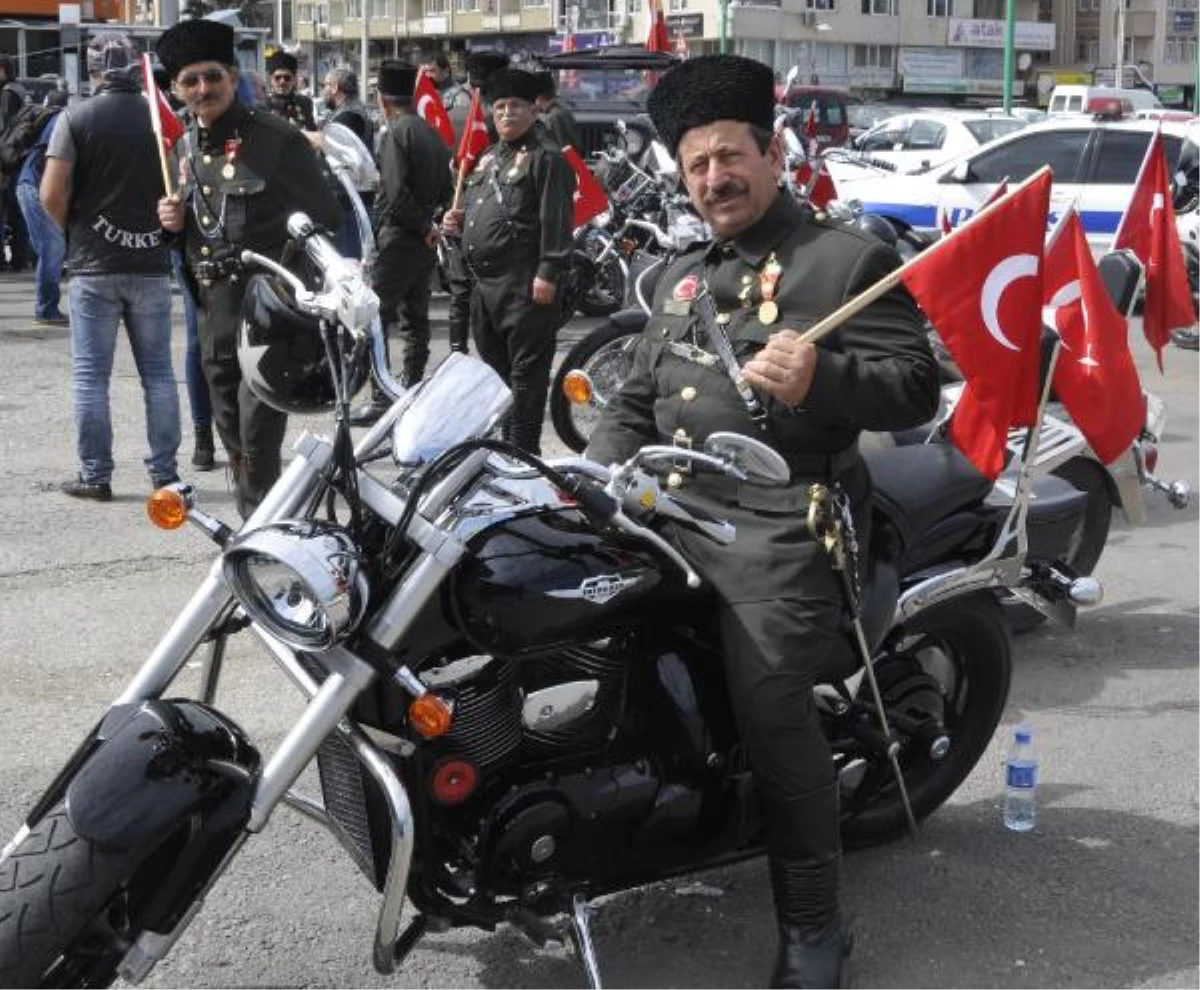 Gazileri Motosikletleriyle Gezdirdiler