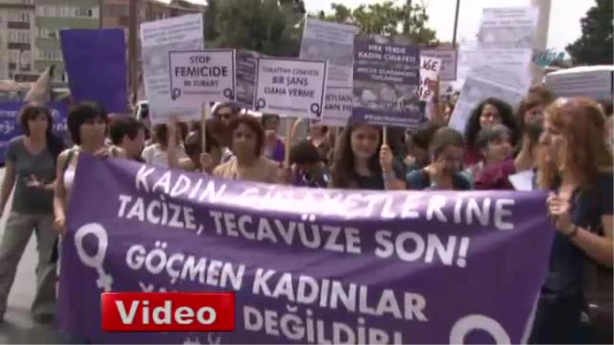 Göçmen Kadın Cinayetlerini Protesto Eylemi