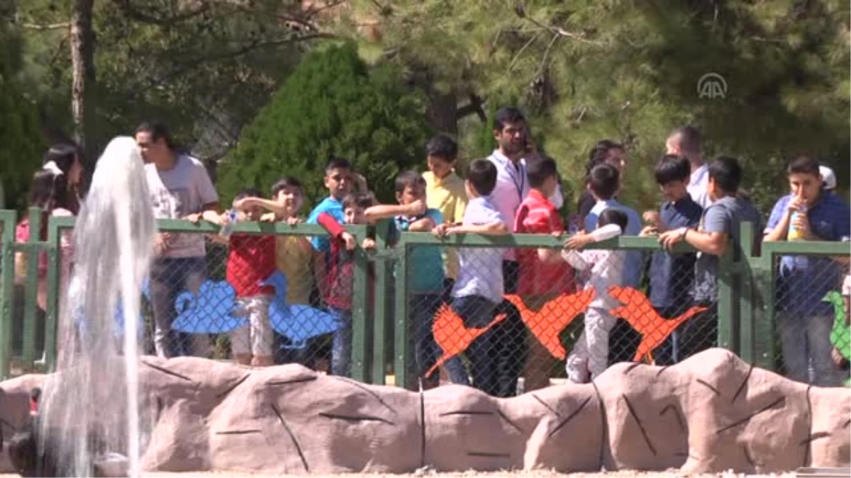 Suriyeli çocuklar, hayvanat bahçesini gezdi -