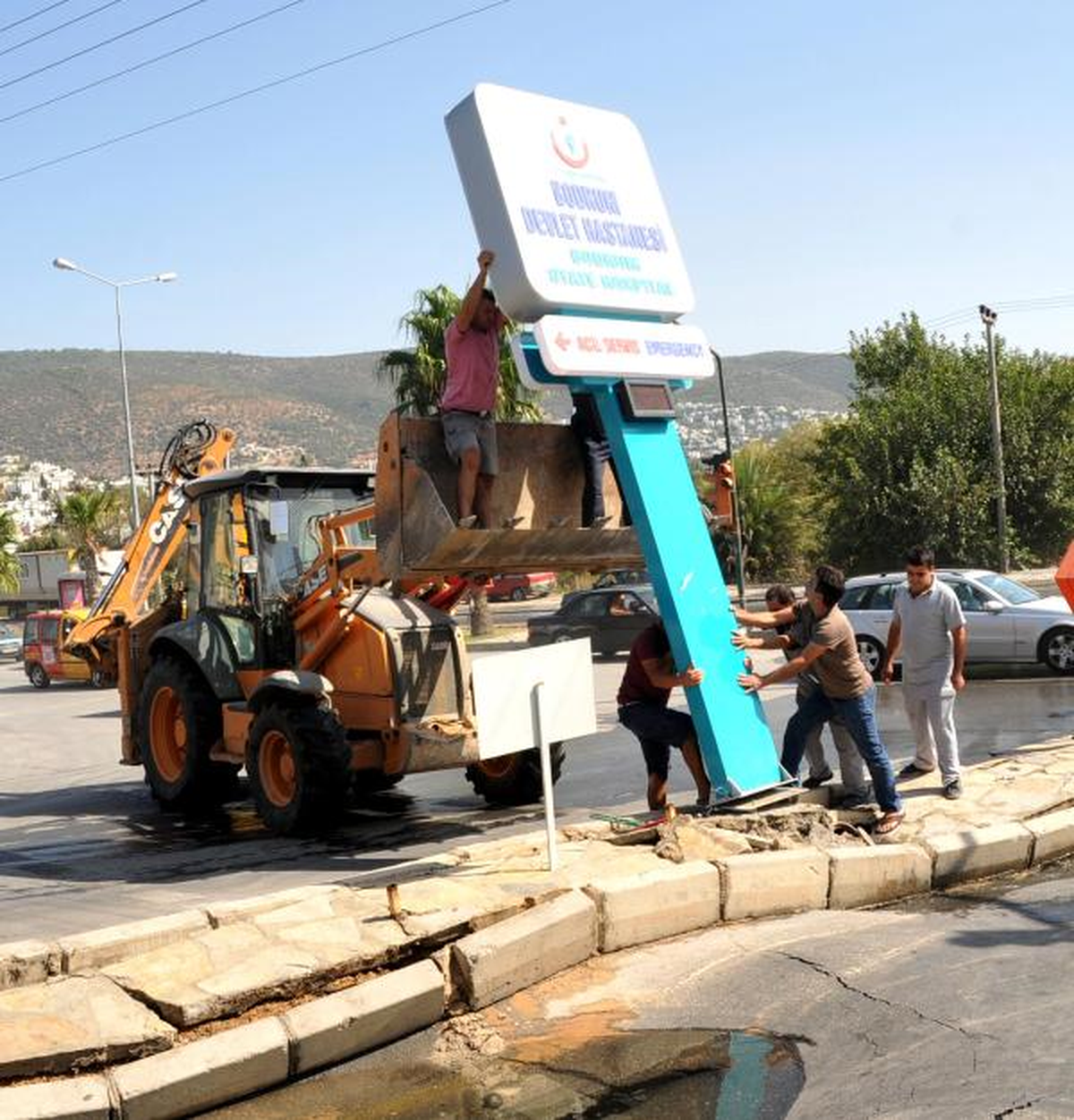 Bodrum\'da Su Borusu Patladı
