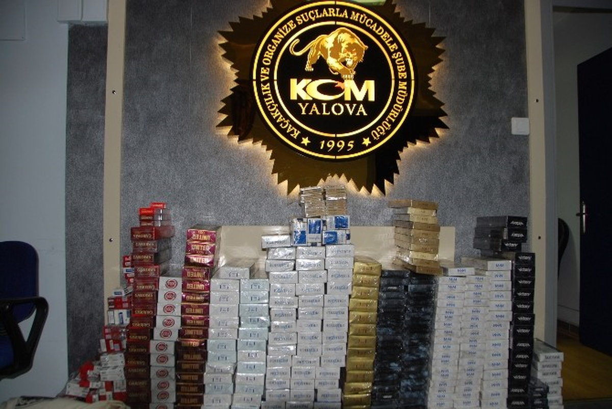 Yalova\'da 7 Bin Paket Kaçak Sigara Ele Geçirildi