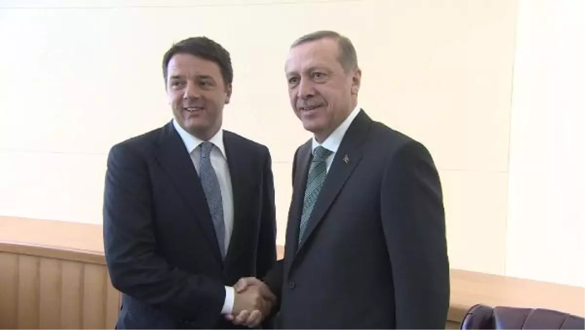 Cumhurbaşkanı Erdoğan, İtalya Başbakanı Renzi ile Görüştü