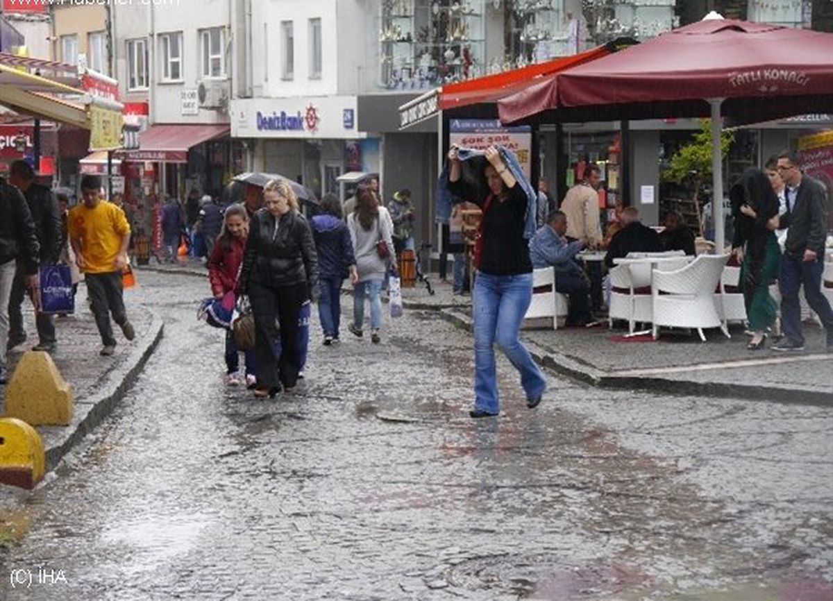 Edirne\'de Sağanak