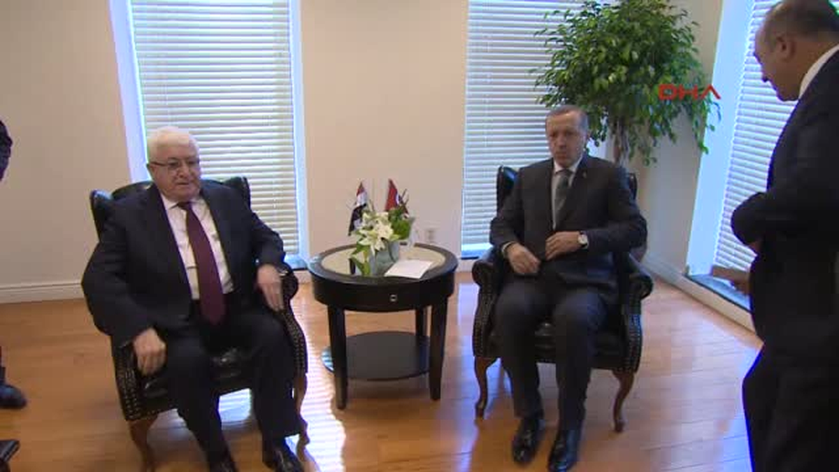Erdoğan Irak Cumhurbaşkanı ve Filistin Devlet Başkanı ile Görüştü