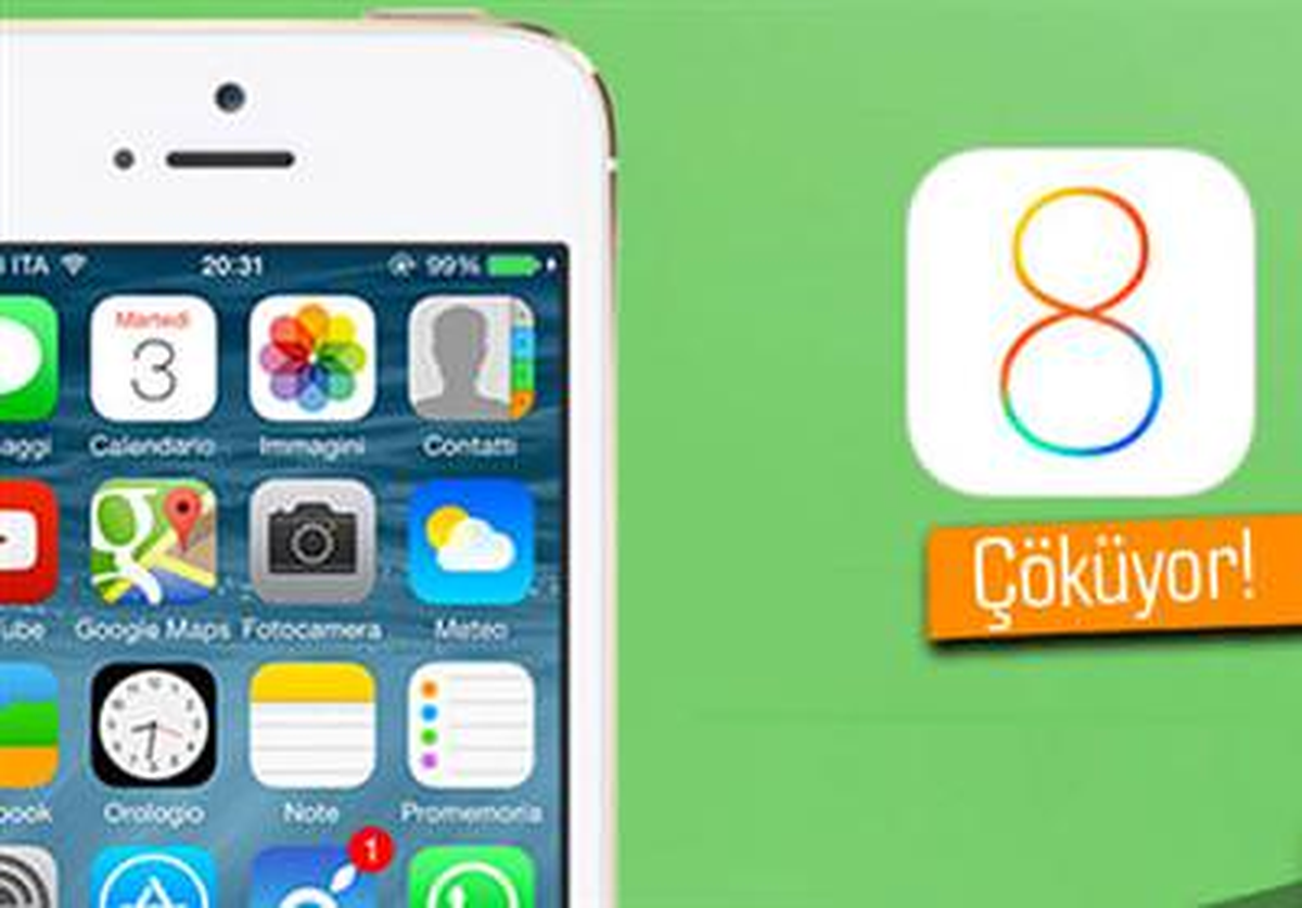 İos 8\'in Çökme Oranı İos 7\'den Daha Fazla