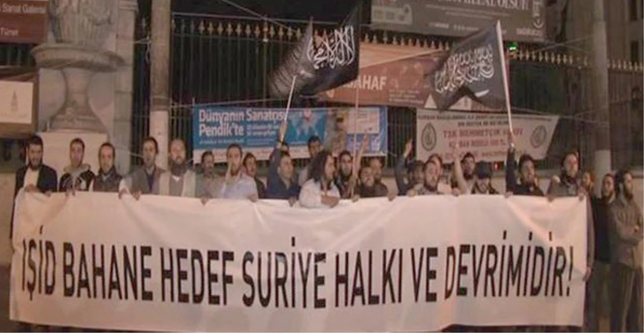 İstanbul\'da ABD\'nin IŞİD Operasyonuna Protesto