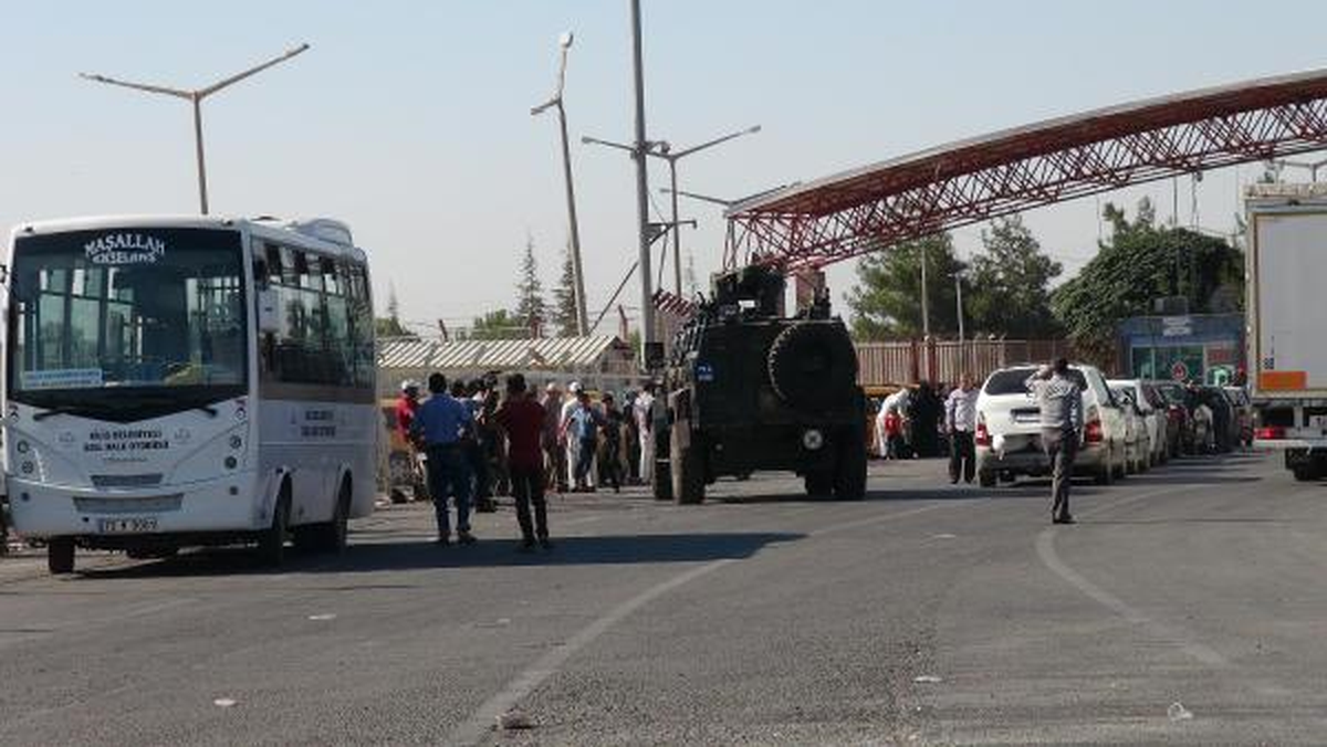 Kilis\'in Suriye Sınırında Askeri Hareketlilik