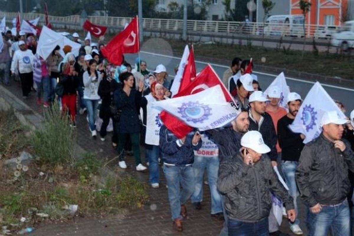 Tekstil İşçilerinden Sendika Eylemi