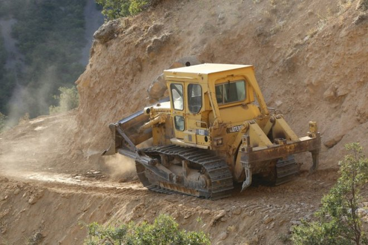 Tunceli\'de Yol Yapım Çalışması