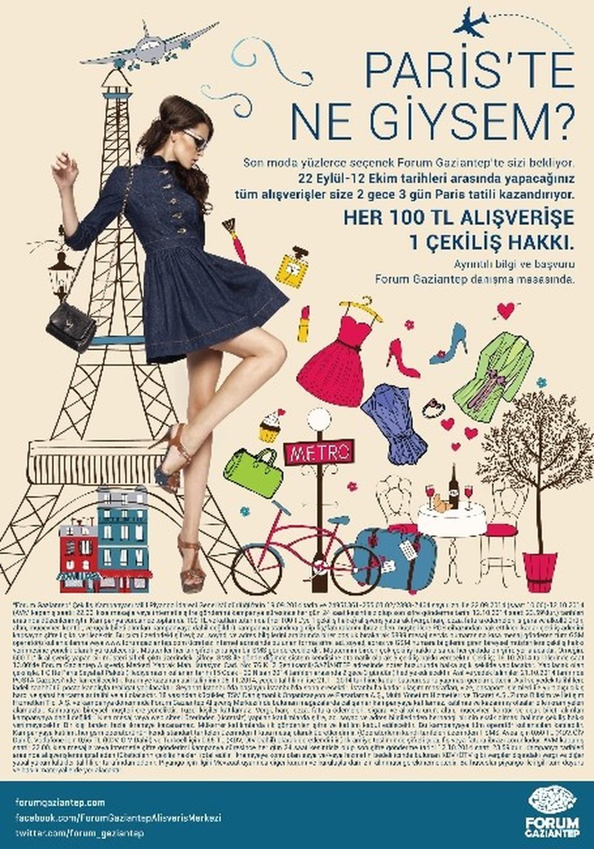 Forum Gaziantep Paris\'e Götürüyor
