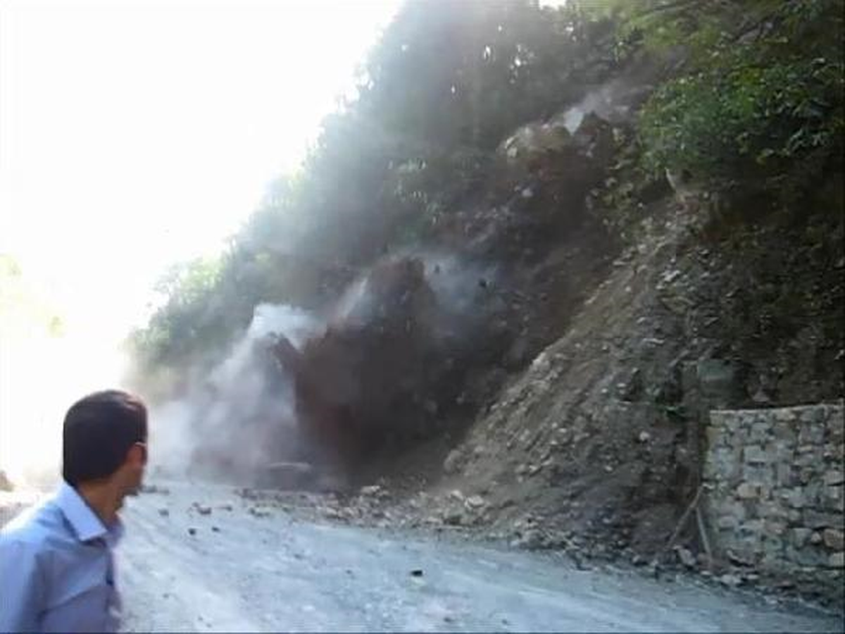 Heyelan Anı Saniye Saniye Görüntülendi