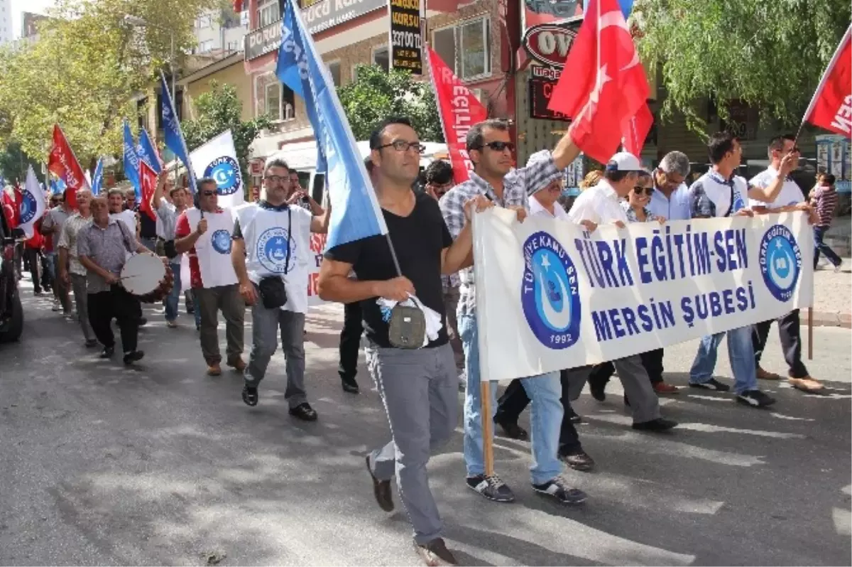 Mersin\'de Öğretmenler İş Bıraktı