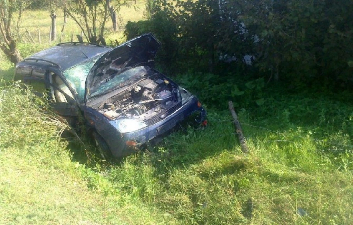 Bartın\'da Otomobil Takla Attı: 1 Yaralı