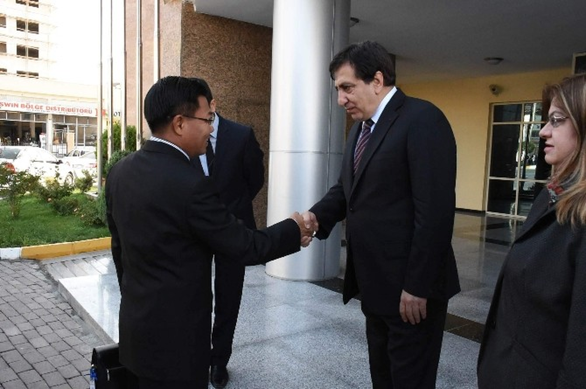 Vali Küçük, Myanmar Heyetini Kabul Etti