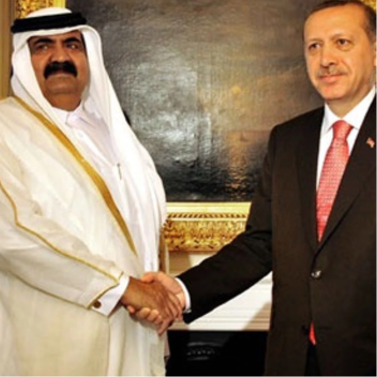 Erdoğan, Katar Emiri Şeyh Hamid Bin Halife El Tanı ile Görüştü