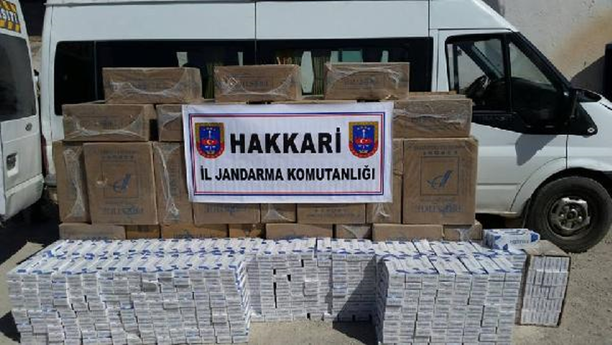 Hakkari\'de 37 Bin Paket Kaçak Sigara Ele Geçirildi