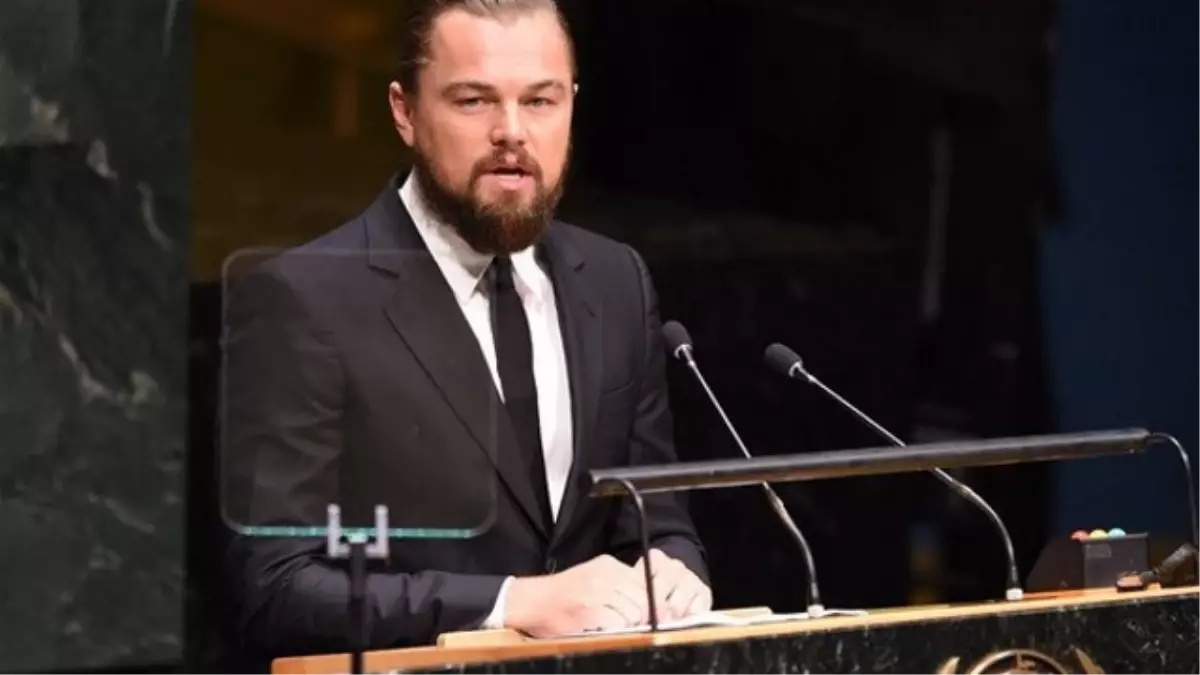 Kürese Barış Elçisi Leonardo Dicaprio BM\'de Konuşma Yaptı\'