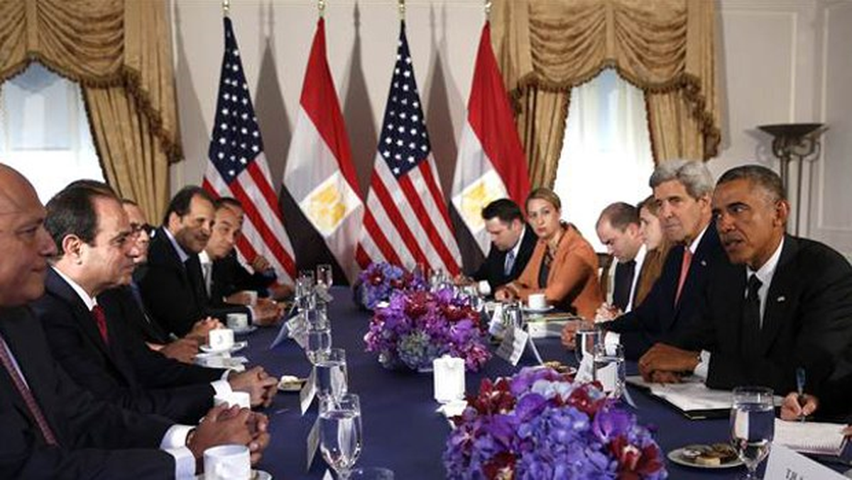 Obama New York\'ta Mısır Cumhurbaşkanı Sisi ile Görüştü