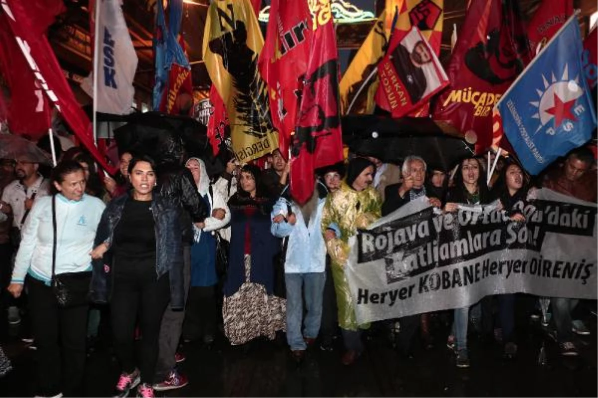 Beyoğlu\'nda IŞİD Karşıtı Protesto Yürüyüşü